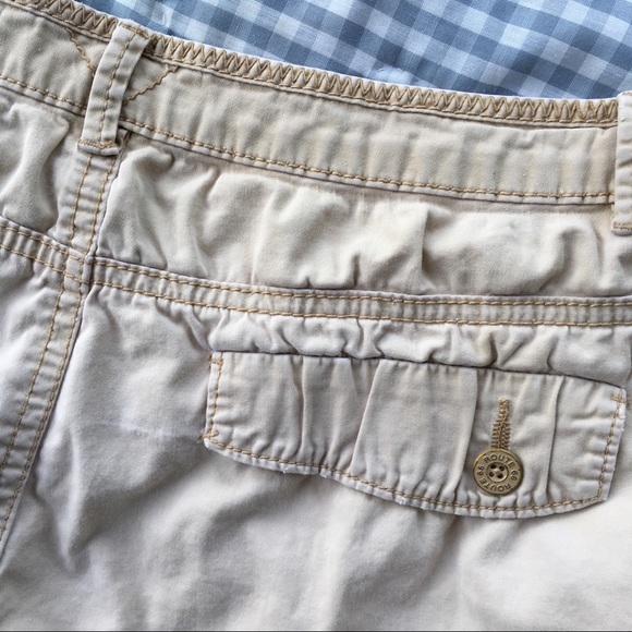 Western high rise khaki distressed shorts size 16 - Picture 5 of 8